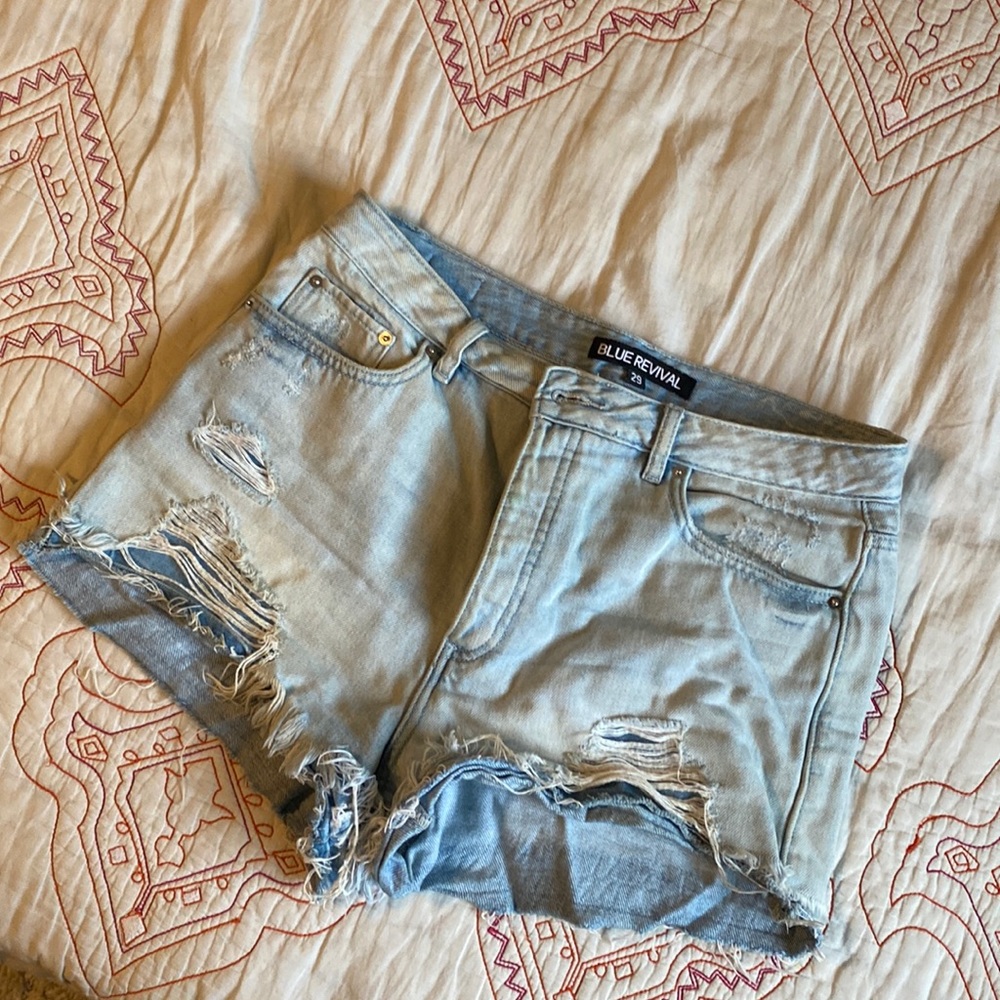 Blue Revival Denim Shorts